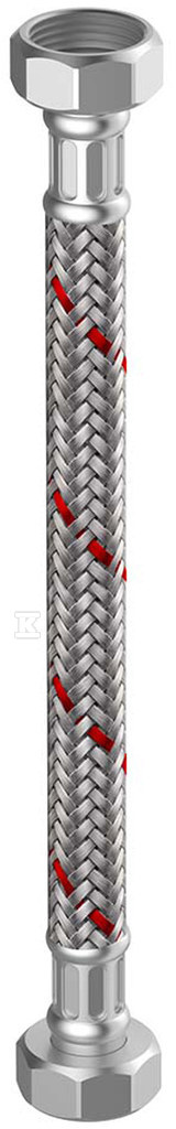 Wąż do instalacji grzewczych / klimatyzacyjnych w oploci ze stali szlachetnej gwint wewnętrzny / gwint zewnętrzny 1x1 1000mm M4325.1234.100 - obrazek 1