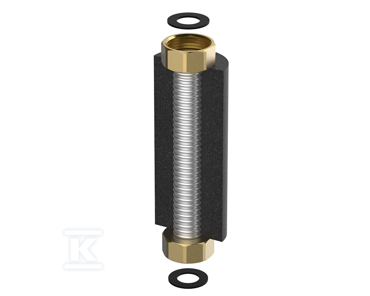 Zestaw elastycznych przyłączy Flex-Fix 2 x 1 1/2" gw 300 mm z izolacją M46150.30S - obrazek 1