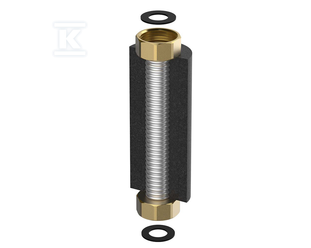 Zestaw elastycznych przyłączy Flex-Fix 2 x 1/2" gw 1000 mm z izolacją M46154.100S - obrazek 1