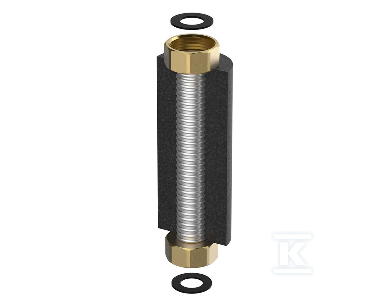 Zestaw elastycznych przyłączy Flex-Fix 2 x 1/2" gw 700 mm z izolacją M46154.70S - obrazek 1
