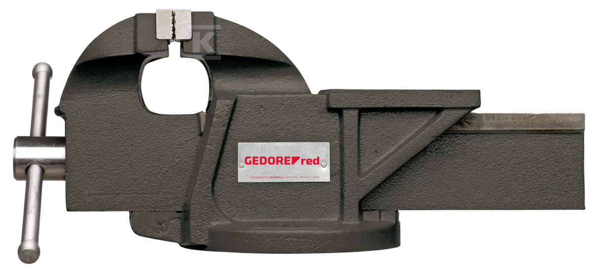 Imadło stołowe ślusarskie sztywne szczęki 125mm 17kg R93800125 - obrazek 1