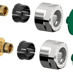 Komplet Złącza F3 – 16×2 chrom /2kpl/ F11482 Komplet Złącza F3 – 16×2 chrom /2kpl/ F11482